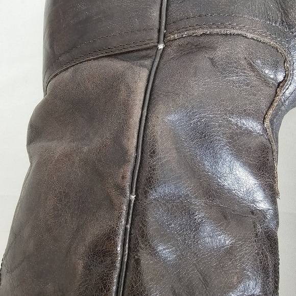 Corral Men’s Cowboy Boots Size 10 Chocolate Brown Leather Round Toe Western - Picture 6 of 15